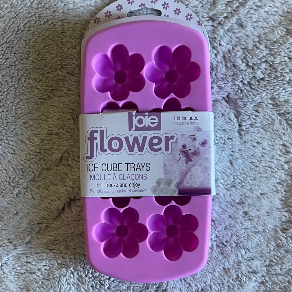 Joie Pink Floral Ice Cube Tray